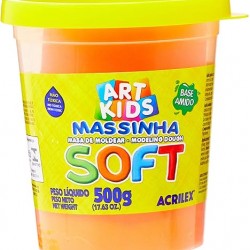 MASSA DE MODELAR SOFT LARANJA 500GRS