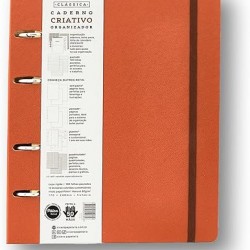CADERNO CRIATIVO ARGOLADO CÍCERO ORG. CLASSICA 17X24 CARAMELO
