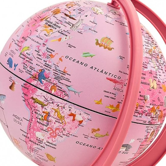 GLOBO GIACOMINO PINK ZOO 16CM - 0316GIP
