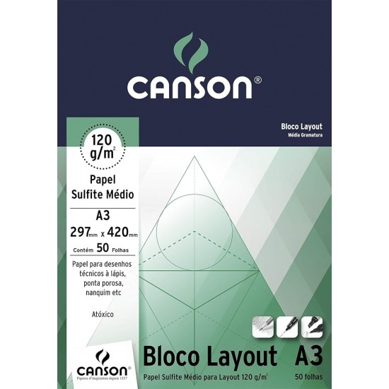 BLOCO LAYOUT TECNICO 50FLS A3 90GM2 BLOCO LAYOUT TECNICO 50FLS A3 90GM2