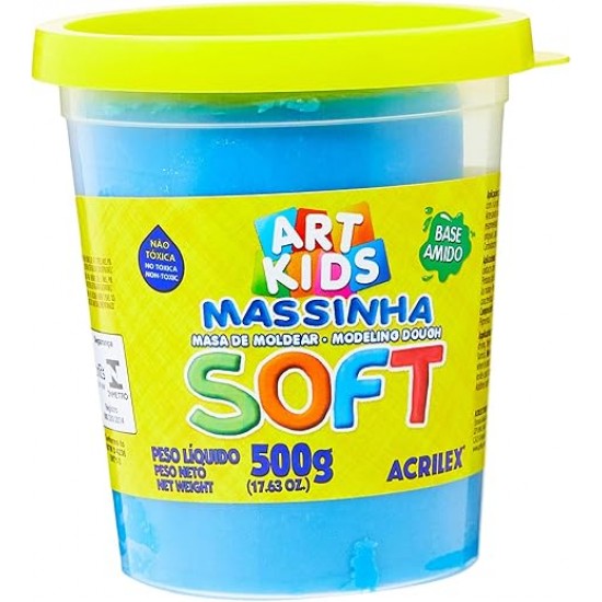 MASSA MODELAR SOFT AZUL 500GR