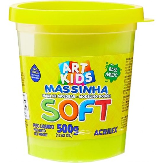 MASSA MODELAR SOFT AMAR LIMÃO 500GR