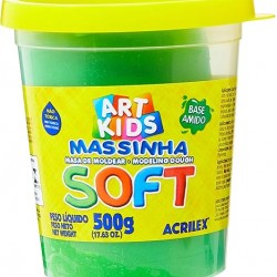 MASSA MODELAR SOFT VERDE 500GR