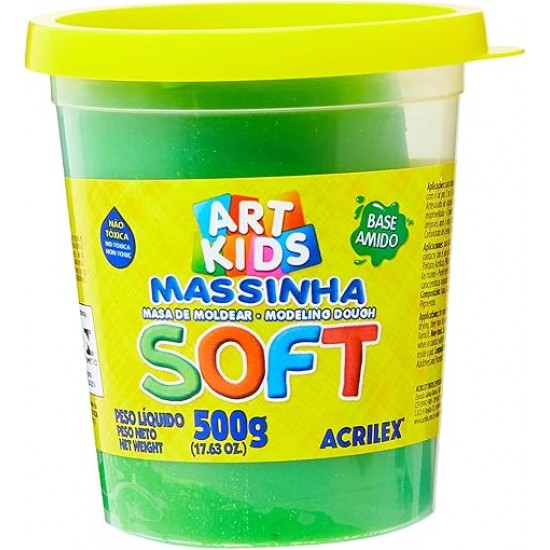 MASSA MODELAR SOFT VERDE 500GR