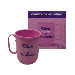 Caneca de Alumínio “Diva Não Bebe” – Leve, Resistente e Divertida Caneca de Alumínio “Diva Não Bebe” – Leve, Resistente e Divertida