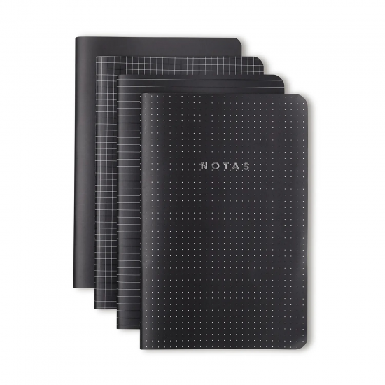 Kit Revistas Notas Mix 14x21 Preto Kit Revistas Notas Mix 14x21 Preto