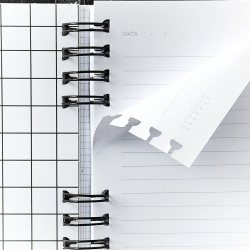 Caderno Organizador Duo Clássica Pautado e Pontado 17x24 Preto