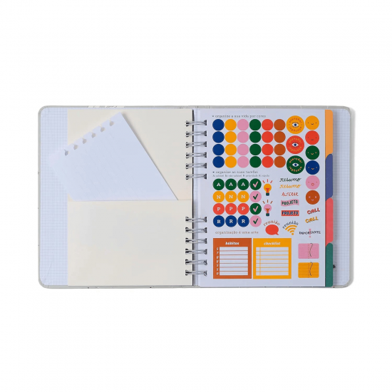 Caderno Organizador Lagoa Pautado e Pontado A5 Pedalinho Caderno Organizador Lagoa Pautado e Pontado A5 Pedalinho