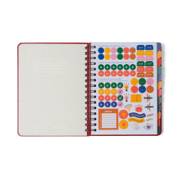 Planner Permanente Wire-O Jardim Semanal Notas A5 Off White – Cícero