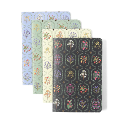 Kit Caderneta Notas Mix Jardim 14x21