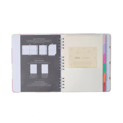 CADERNO ORGANIZADOR MELISSA PAUTADO & PONTADO 17X24 COLOR BLOOMY