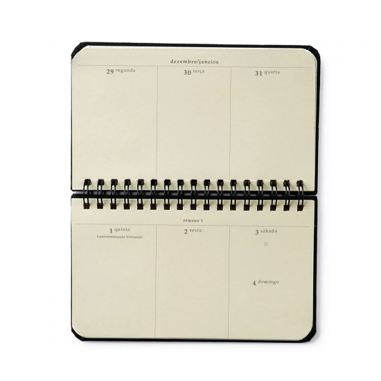 Agenda Planner Wire-O 2026 Bossa Nova Semanal Office 15,5x9 Boemia Caramelo Agenda Planner Wire-O 2026 Bossa Nova Semanal Office 15,5x9 Boemia Caramelo