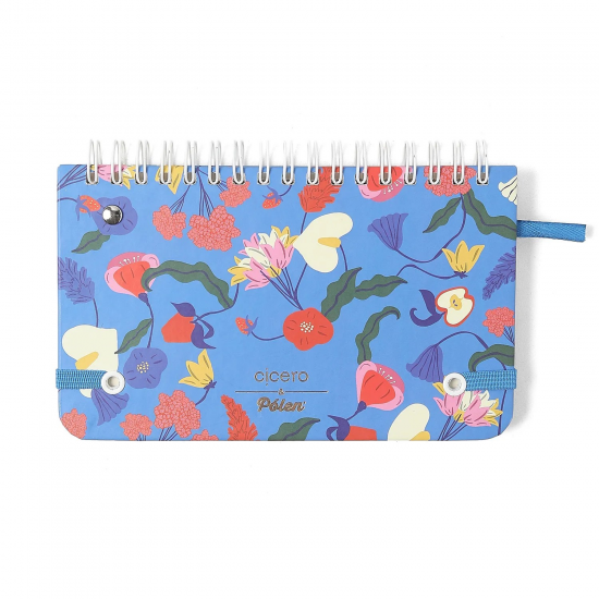Agenda Planner Wire-O 2026 Doce Florada Semanal Office 15,5x9 Azul Agenda Planner Wire-O 2026 Doce Florada Semanal Office 15,5x9 Azul