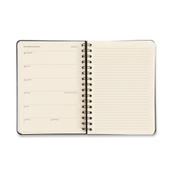 Agenda Planner Wire-O 2026 Doce Florada Semanal Anotações A5 Preto Agenda Planner Wire-O 2026 Doce Florada Semanal Anotações A5 Preto