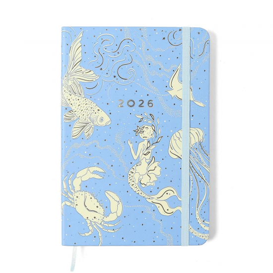 Agenda Planner 2026 Origens Semanal 14x21 Áqua Azul