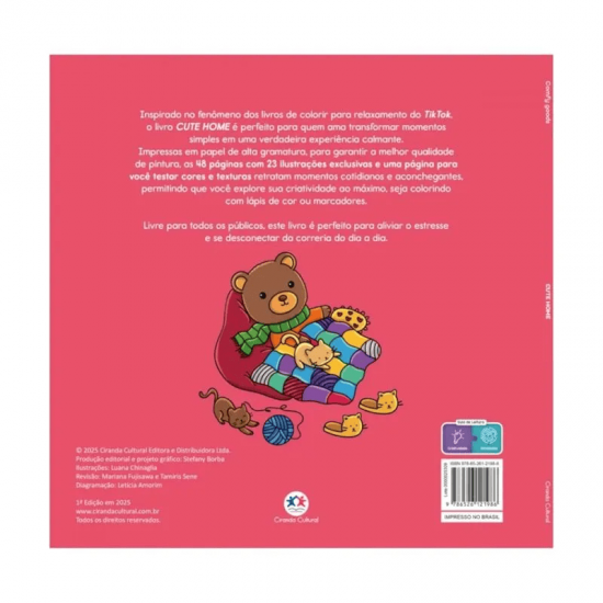 Livro de Colorir Cute Home – Ilustrações Exclusivas para Relaxamento e Criatividade Livro de Colorir Cute Home – Ilustrações Exclusivas para Relaxamento e Criatividade