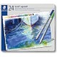 LAPIS COR STAEDTLER KARAT AQUARELAVEL 24 CORES