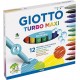 HIDROCOR GIOTTO TURBO MAXI ESTOJO 12 CORES HIDROCOR GIOTTO TURBO MAXI ESTOJO 12 CORES