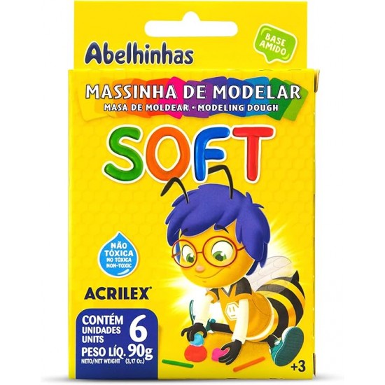 MASSA DE MODELAR SOFT C/6 MASSA DE MODELAR SOFT C/6
