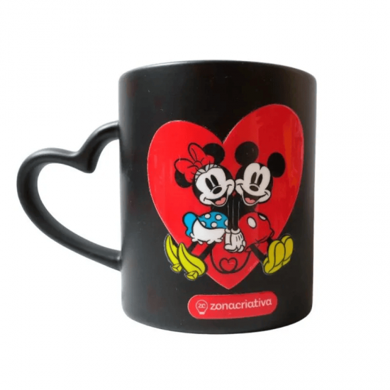 CANECA MAGIC CORACAO 300ML MICKEY E MINNIE NAMORADOS CANECA MAGIC CORACAO 300ML MICKEY E MINNIE NAMORADOS