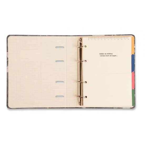 CADERNO CRIATIVO ARGOLADO CÍCERO OFFICE DUO CLASSICA PAUT. & PONT. A5 PRETA