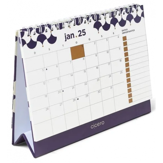 CALENDARIO DE MESA 20X15 CÍCERO 2025 BOSSA NOVA CALENDARIO DE MESA 20X15 CÍCERO 2025 BOSSA NOVA