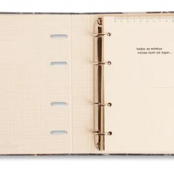 Caderno Criativo Argolado Office Duo Clássica A5 - Vermelho Quente Caderno Criativo Argolado Office Duo Clássica A5 - Vermelho Quente