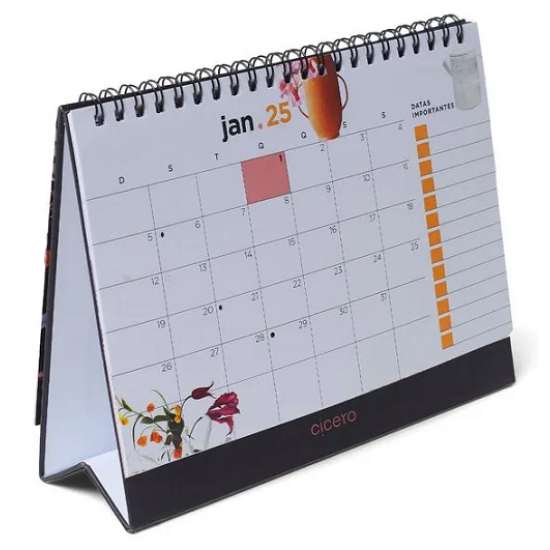CALENDARIO DE MESA 20X15 CÍCERO 2025 ATELIE CALENDARIO DE MESA 20X15 CÍCERO 2025 ATELIE