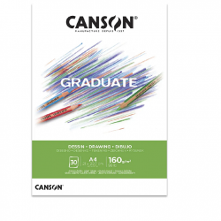 BL CANSON GRADUATE DESENHO 160G A4 30F