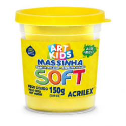 MASSA DE MODELAR SOLFT ACRILEX 150GRS AMARELO LIMAO