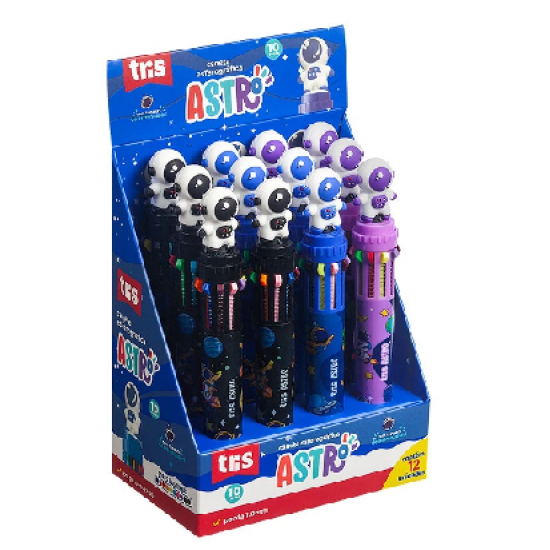 CANETA ESF TRIS ASTRO 1.0 10 CORES CANETA ESF TRIS ASTRO 1.0 10 CORES