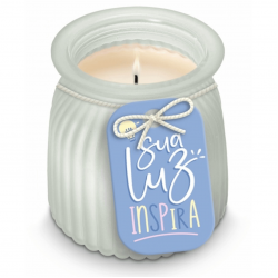 Vela Aromática Canelada com Mensagem – Aromas Sortidos e Design Elegante