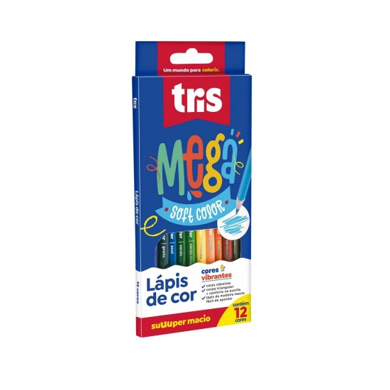 LAPIS DE COR MEGA SOFT C/12 CORES