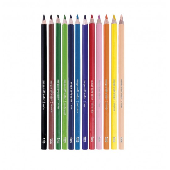 LAPIS DE COR MEGA SOFT C/12 CORES