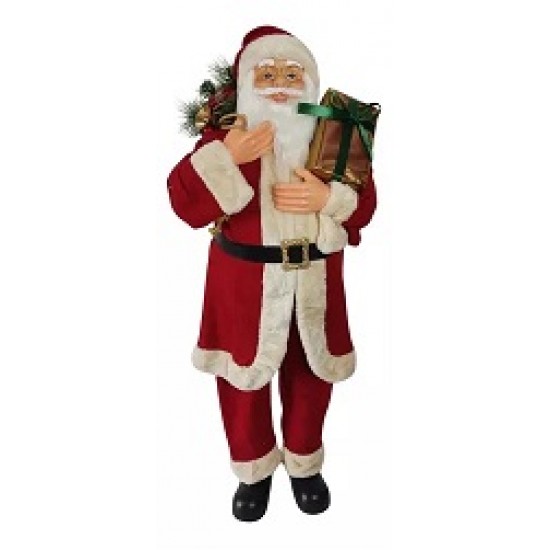 ENFEITE PAPAI NOEL PRESENTES 40CM X 26CM X 110CM ENFEITE PAPAI NOEL PRESENTES 40CM X 26CM X 110CM