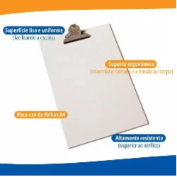 PRANCHETA OFICIO DURATEX PREND/METAL STALO