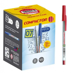 CANETA ESF COMPACTOR  07 VERMELHA CANETA ESF COMPACTOR  07 VERMELHA