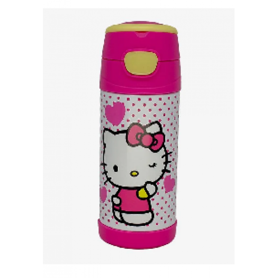 Garrafa Térmica 350ml Hello Kitty – Aço Inox com Tampa de Trava Garrafa Térmica 350ml Hello Kitty – Aço Inox com Tampa de Trava