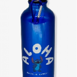 GARRAFA DE ALUMINIO 500ML C/MOSQUETAO STITCH ALOHA