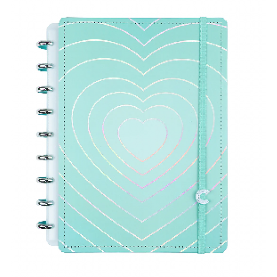 CADERNO INTELIGENTE TURQUOISE LOVE - GRANDE CADERNO INTELIGENTE TURQUOISE LOVE - GRANDE