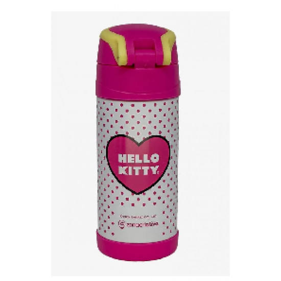 Garrafa Térmica 350ml Hello Kitty – Aço Inox com Tampa de Trava Garrafa Térmica 350ml Hello Kitty – Aço Inox com Tampa de Trava