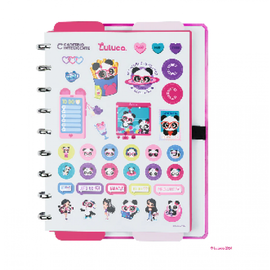 CADERNO INTELIGENTE PANDALU GLOW BY LULUCA - GRANDE CADERNO INTELIGENTE PANDALU GLOW BY LULUCA - GRANDE