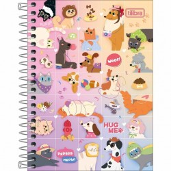 Caderneta Espiral Capa Dura 1/8 Hug Me 80 Folhas – Tilibra Caderneta Espiral Capa Dura 1/8 Hug Me 80 Folhas – Tilibra