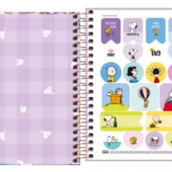 Caderneta Espiral Capa Dura 1/8 Snoopy 80 Folhas – Tilibra Caderneta Espiral Capa Dura 1/8 Snoopy 80 Folhas – Tilibra