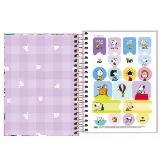 Caderneta Espiral Capa Dura 1/8 Snoopy 80 Folhas – Tilibra Caderneta Espiral Capa Dura 1/8 Snoopy 80 Folhas – Tilibra