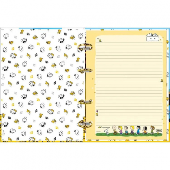 Caderno Argolado Snoopy 80 Folhas – Tilibra Caderno Argolado Snoopy 80 Folhas – Tilibra