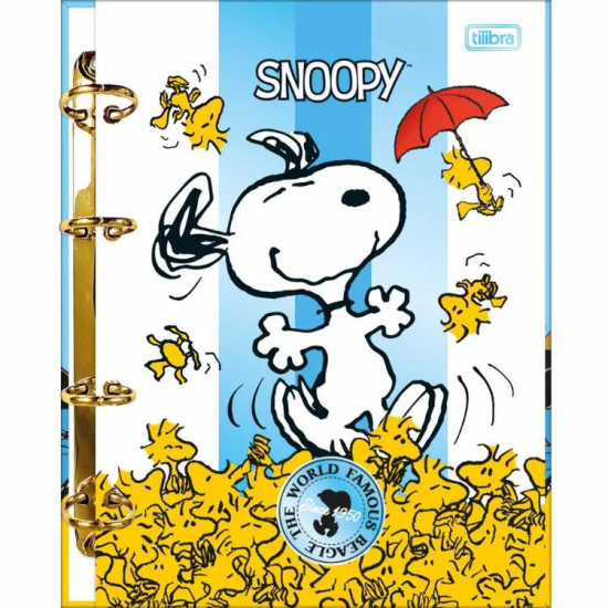 Caderno Argolado Snoopy 80 Folhas – Tilibra Caderno Argolado Snoopy 80 Folhas – Tilibra