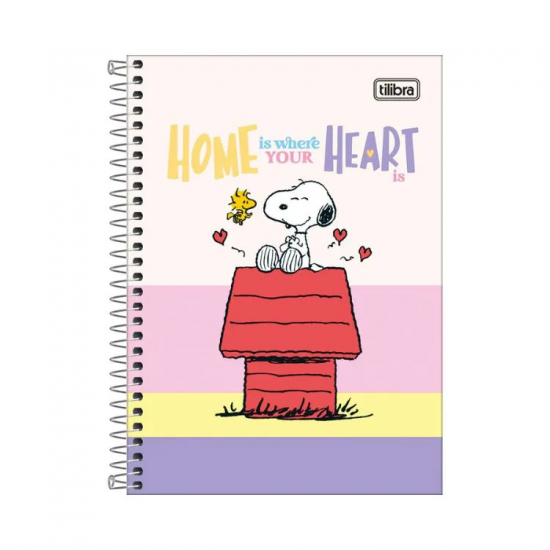 Caderno Espiral Capa Dura 1/4 Snoopy 80 Folhas – Tilibra Caderno Espiral Capa Dura 1/4 Snoopy 80 Folhas – Tilibra