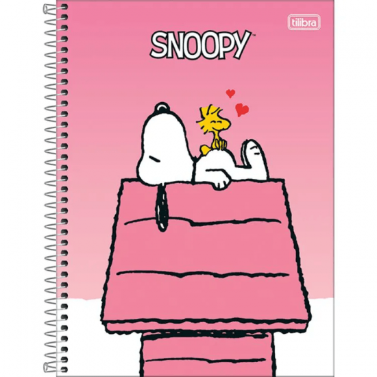 Caderno Espiral Capa Dura Universitário 1 Matéria Snoopy Fit 80 Folhas – Tilibra Caderno Espiral Capa Dura Universitário 1 Matéria Snoopy Fit 80 Folhas – Tilibra