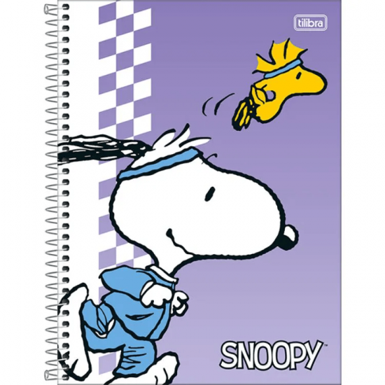 Caderno Espiral Capa Dura Universitário 1 Matéria Snoopy Fit 80 Folhas – Tilibra Caderno Espiral Capa Dura Universitário 1 Matéria Snoopy Fit 80 Folhas – Tilibra